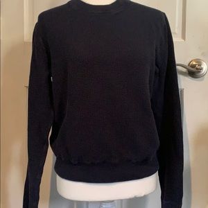 3/$18. 🌼 Michael Kors waffle thermal sweatshirt size L navy blue